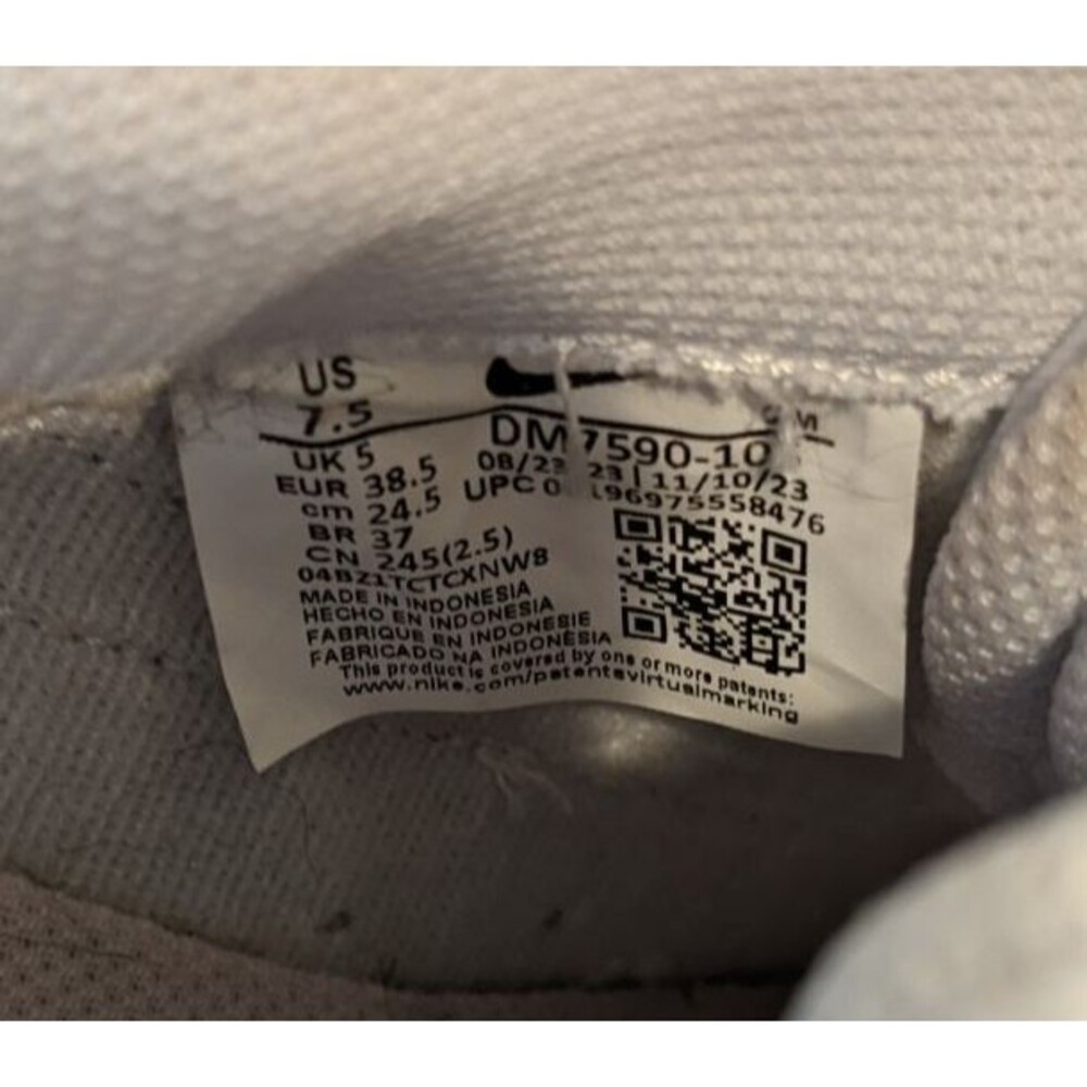 Women's NIKE Court Legacy Lift Shoes in White/Smokey Mauve Platform Sneakers 7.5 - Picture 11 of 11